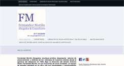 Desktop Screenshot of fernandezmorilloabogados.com